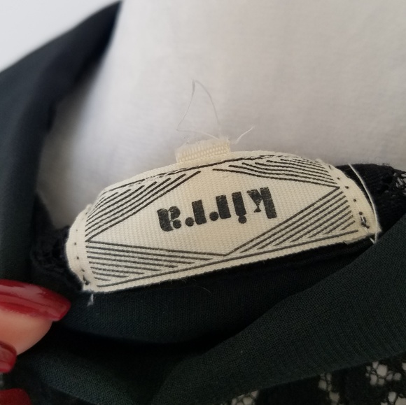 Chiffon button up lace top - Picture 4 of 6